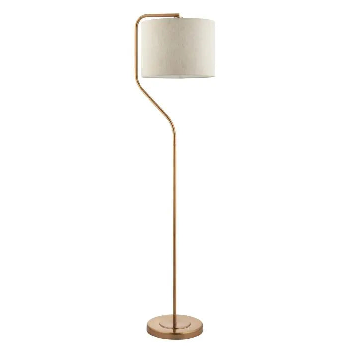 Clement Floor Lamp Brushed Aged Brass